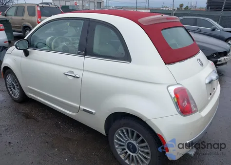2012 Fiat 500C Lounge z USA, uszkodzony, nr VIN 3C3CFFER8CT330504